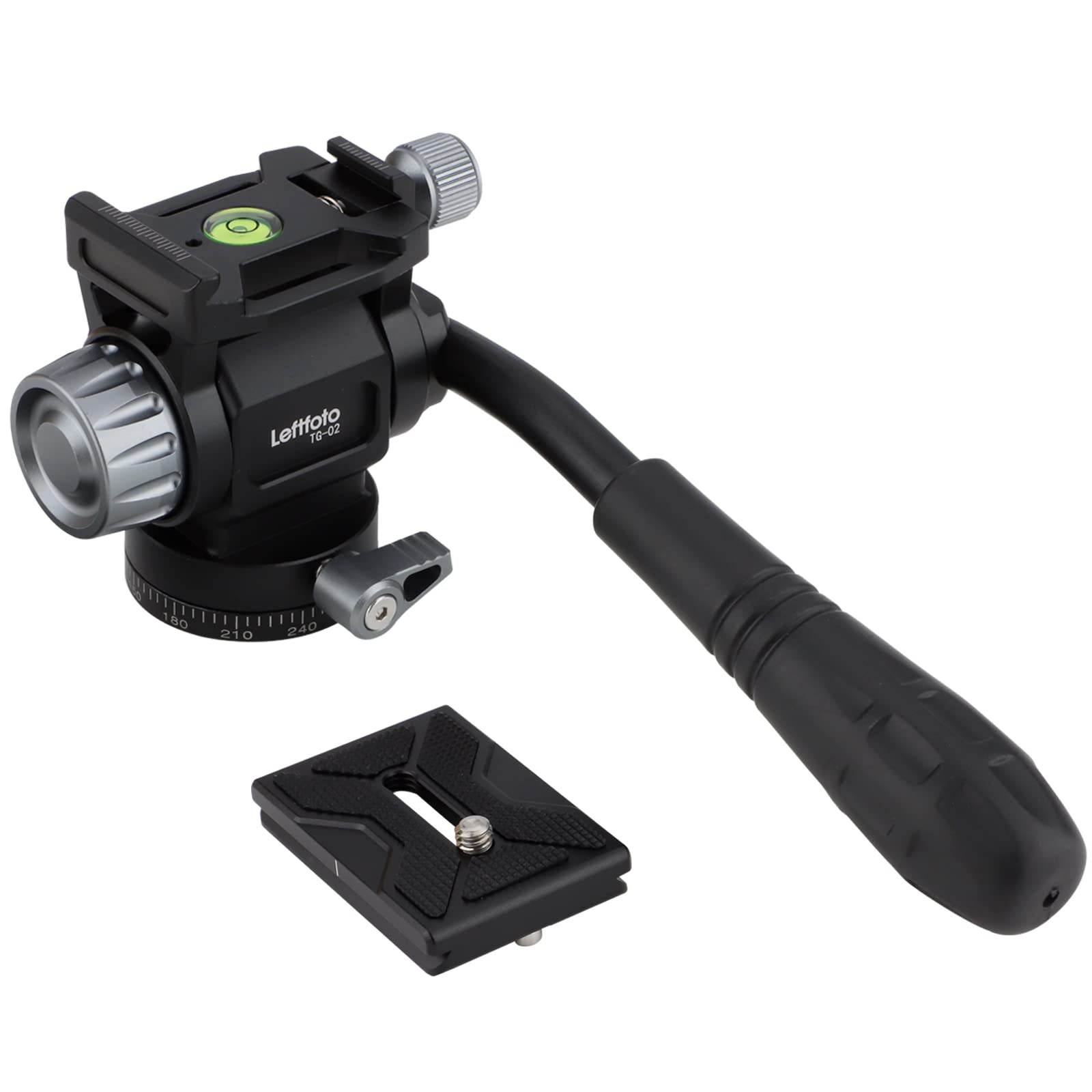 Mini Tripod Fluid Head Pan Tilt Head with Panoramic Ball Head and Arca Swiss ...