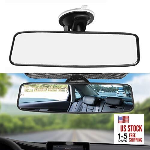 Rear View Mirror, Adjustable Car Interior Rear View Car Seat Safety White