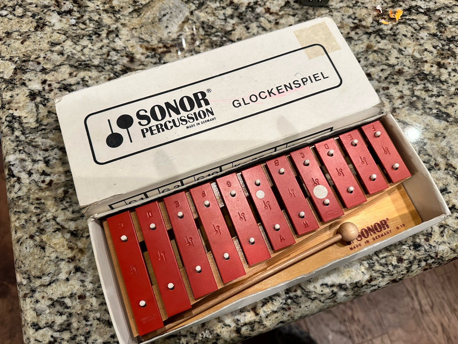 Glockenspiel Sonor Vintage Percussion Xylophone G10 Germany