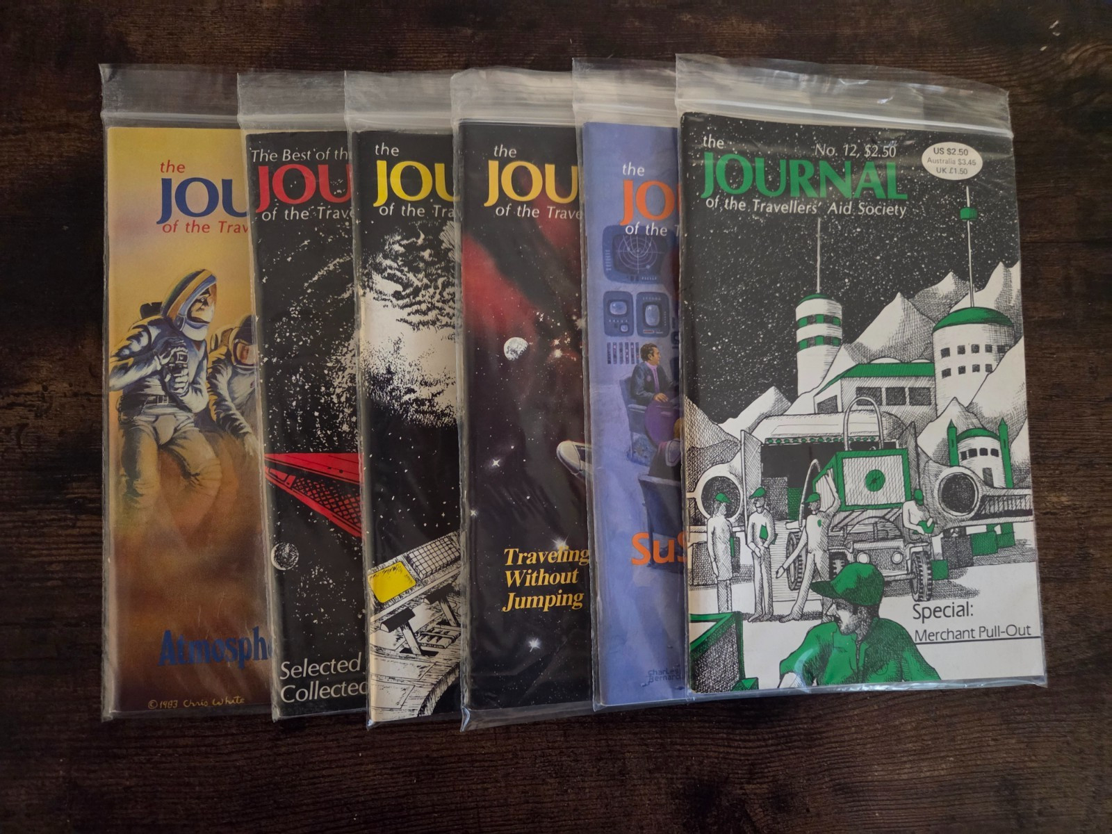 Lot of (6) GDW The Journal of the Travellers' Aid Society