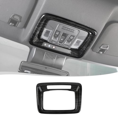  for Chevy Silverado 2019-2023 Center Top Roof Readling Lamp Front Black Wood