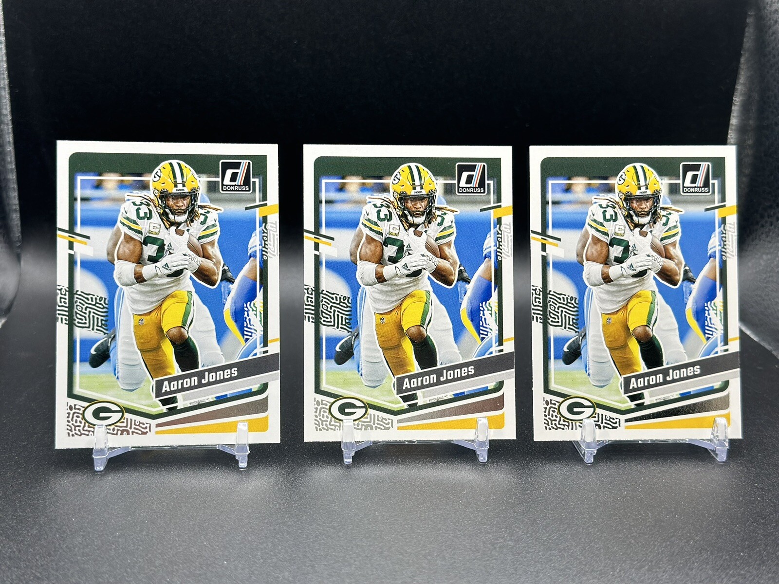 Aaron Jones 2023 Panini Donruss Football Card Base #105  Packers Lots Of 3