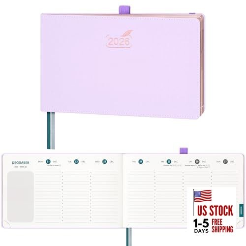  2026 Planner Weekly and Monthly (9" x Medium 9" x 5.5" Lilac Jan - Dec 2026