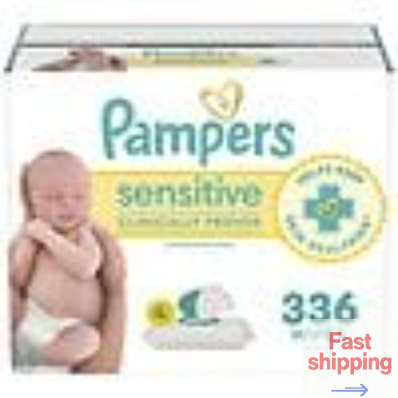 Pampers Sensitive Baby Wipes, Clinically Proven, Water Based, 366, 84 ea, 4 pack