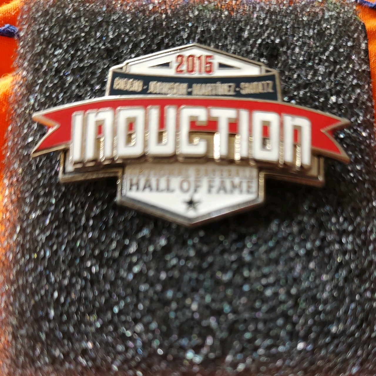 2015 Baseball Hall of Fame Induction Press Pin — in original box — #2301/5000