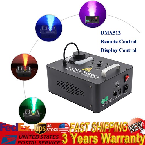 6LED DJ Geyser Smoke Fog Machine Pyro Stage Vertical Upspray Fogger DMX RGB