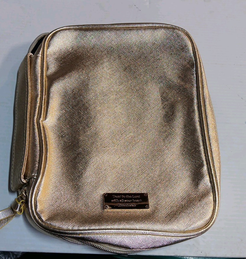 Bible Case Gold Canvas Bible Cover