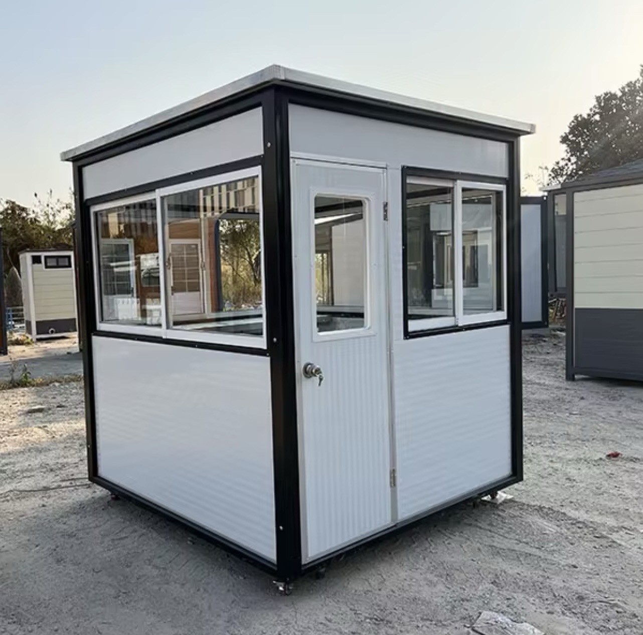 Portable Guard Shack / Prefab Office Booth With AC