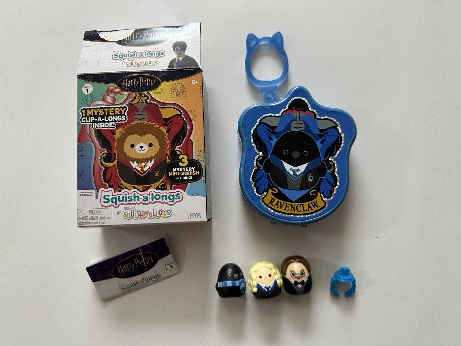 Harry Potter Squish-A-Longs Ravenclaw Pack w/ Mystery Clip + Mini Squish + Ring