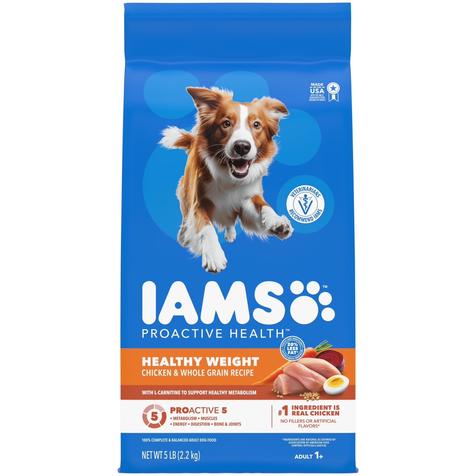 IAMS Proactive Health Healthy Weight Adult Dry Dog Food 5 Pound (Pack of 1) 