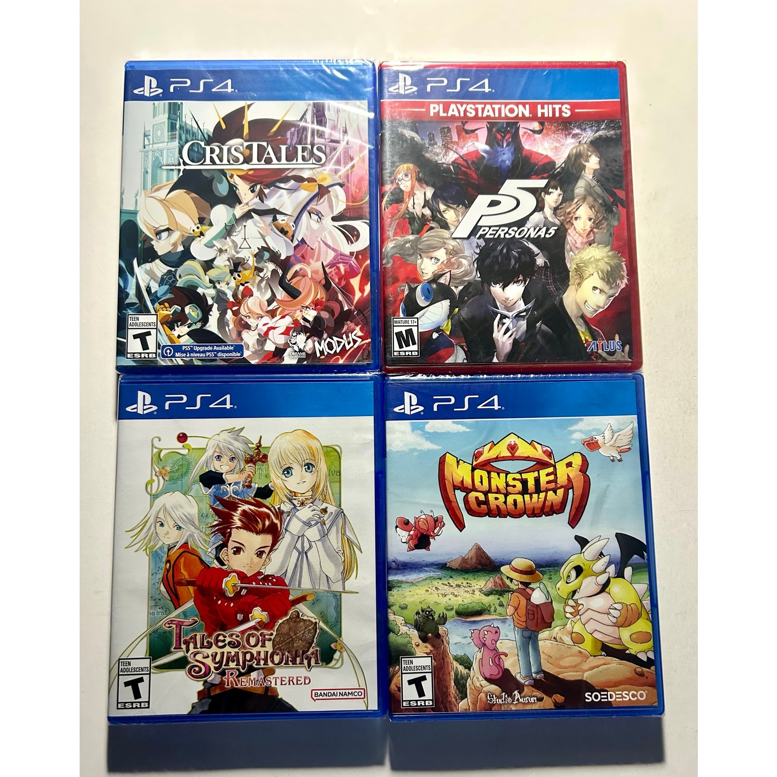 PS4 PlayStation 4 JRPG Bundle Lot New🔥Nice Cristales - persona 5 - symphonia 