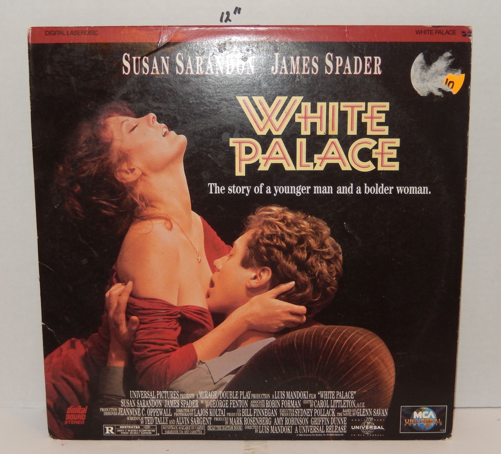 Laserdisc 1991 White Palace James Spader Susan Sarandon Laser Disc