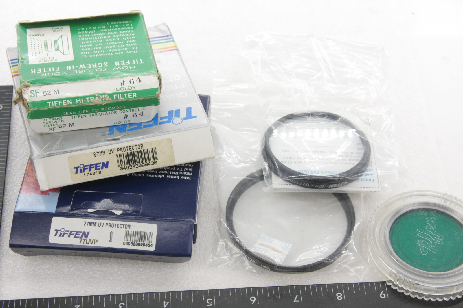 LOT Photo Filters fit Assorted Sizes - Tiffen - USED Dirty unsorted BULK PARTS