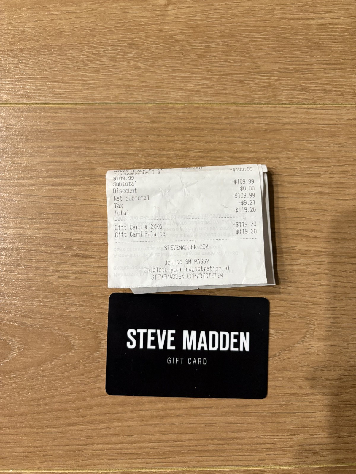 Steve Madden USA Gift Card $119.20 Dollars. Works in store or online