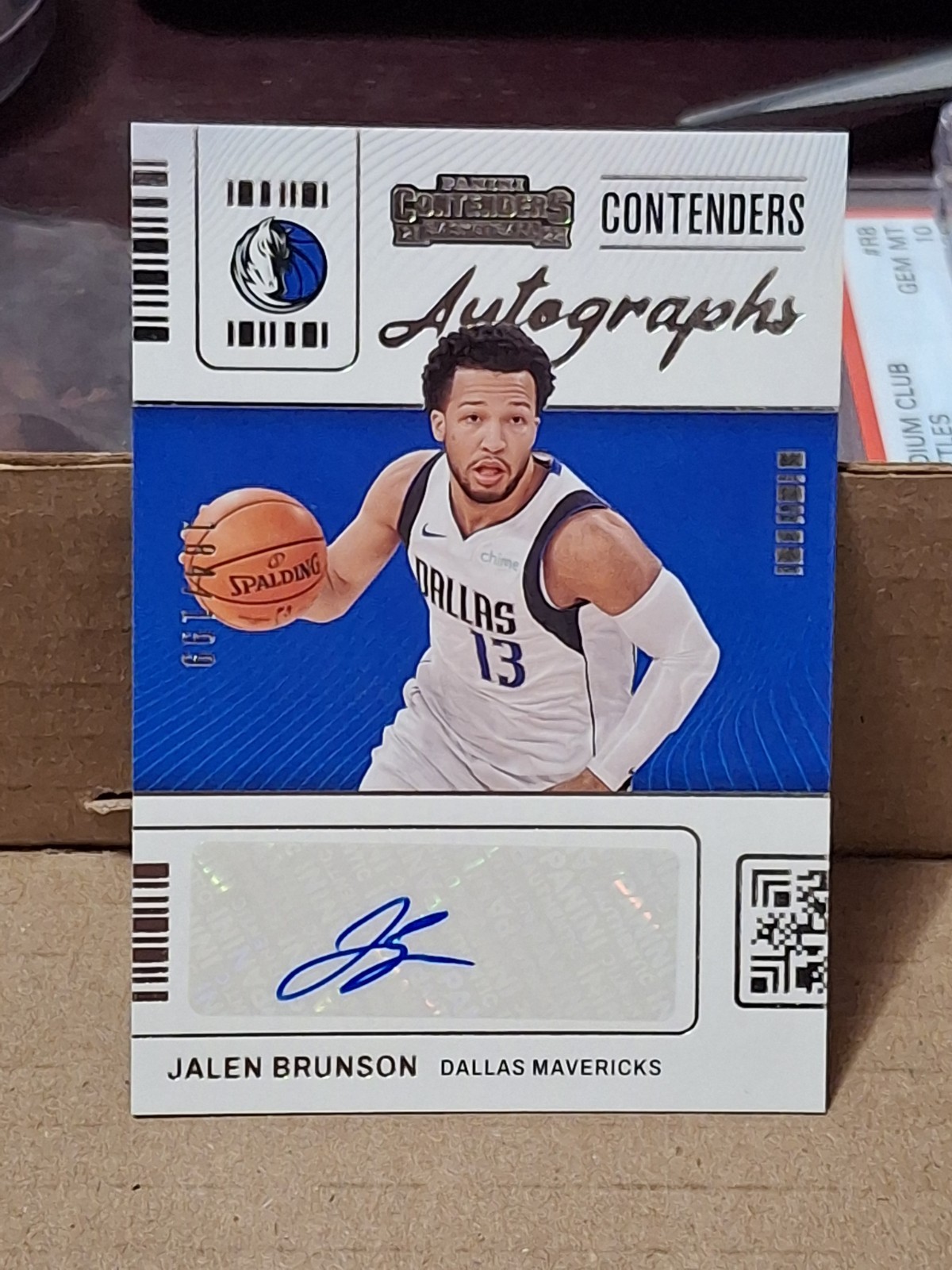 2021 JALEN BRUNSON PANINI CONTENDERS AUTOGRAPHED AUTO CARD /199 KNICKS #CA-JBR