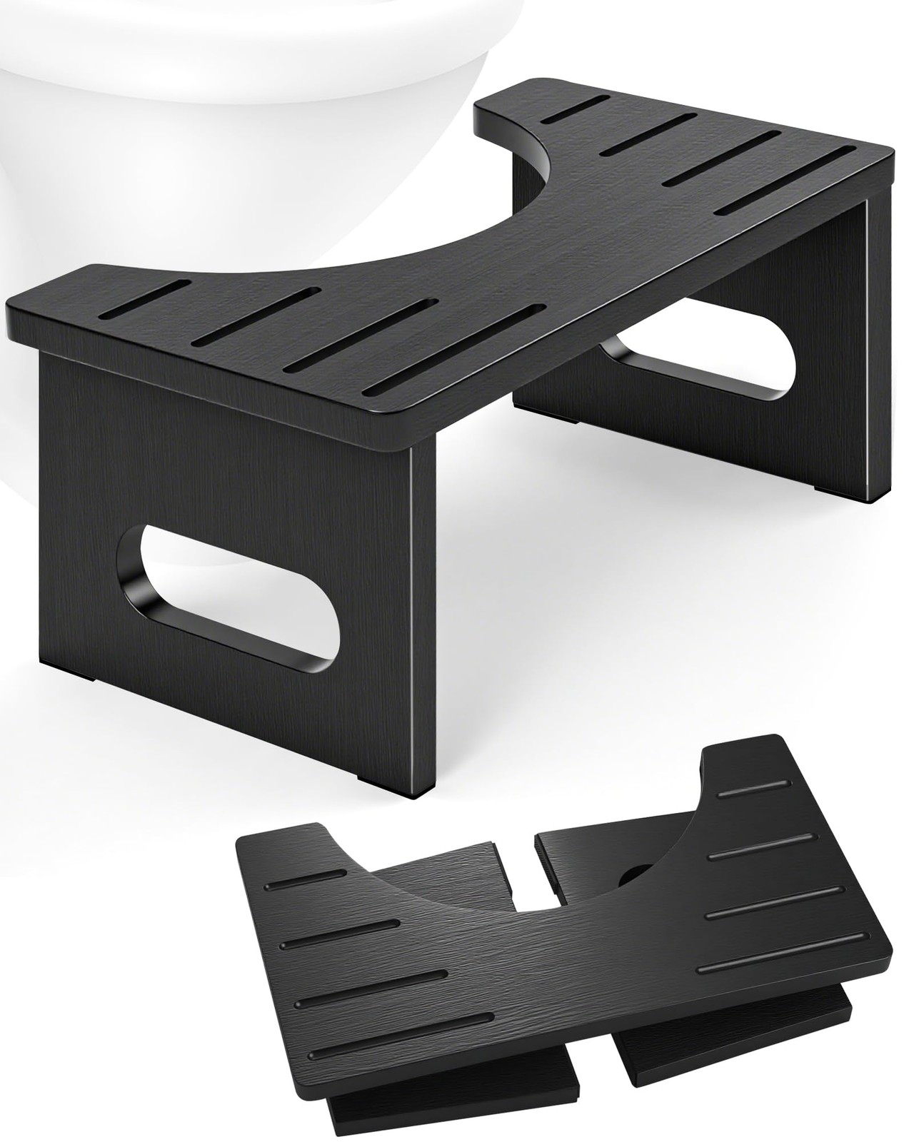 Foldable Stool, 7.5 Inches Stool Squat for Adults, Collapsible Poop Stool for...