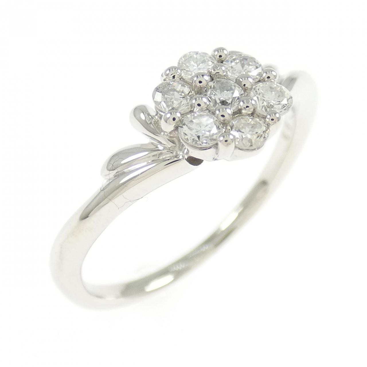 Authentic PT900 Flower Diamond Ring 0.3CT #260-007-949-4991
