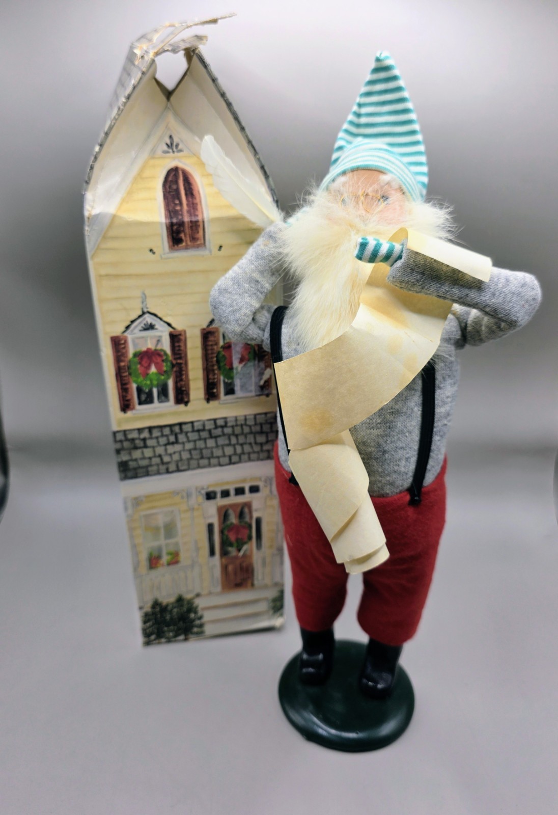 Byers Choice Caroler Retired Working Santa with List & Quill Vintage 1989