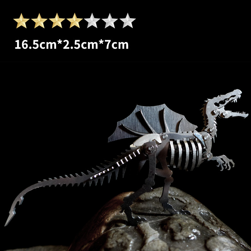 3D Metal Puzzles for Adults, Spinosaurus 3D Metal Model Kits to Build DIY