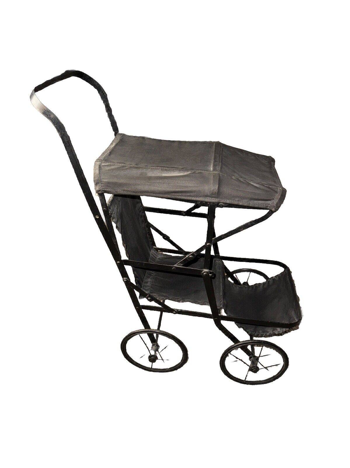 Antique Baby Doll Stroller Collapses