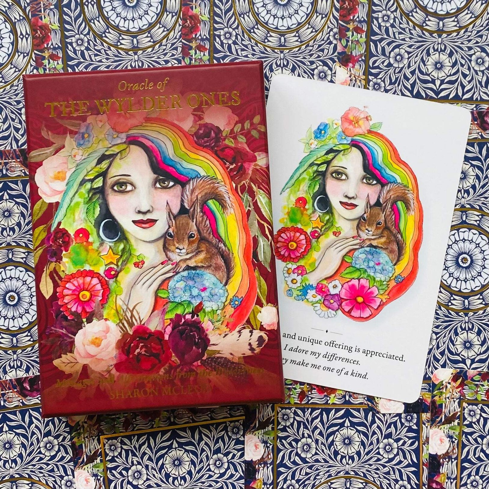 Oracle Of The Wylder Ones Card Deck Blue Angel By Sharon Mcleod Wilderness New