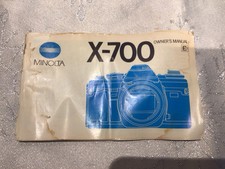 Minolta X-700 Instruction Manual In English 