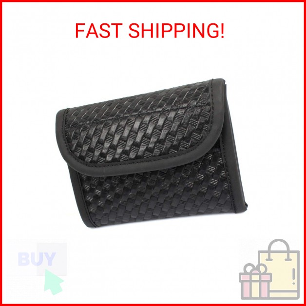 LytHarvest Latex Flat Glove Pouch for Duty Belt, Fold Out Basketweave Glove Pouc