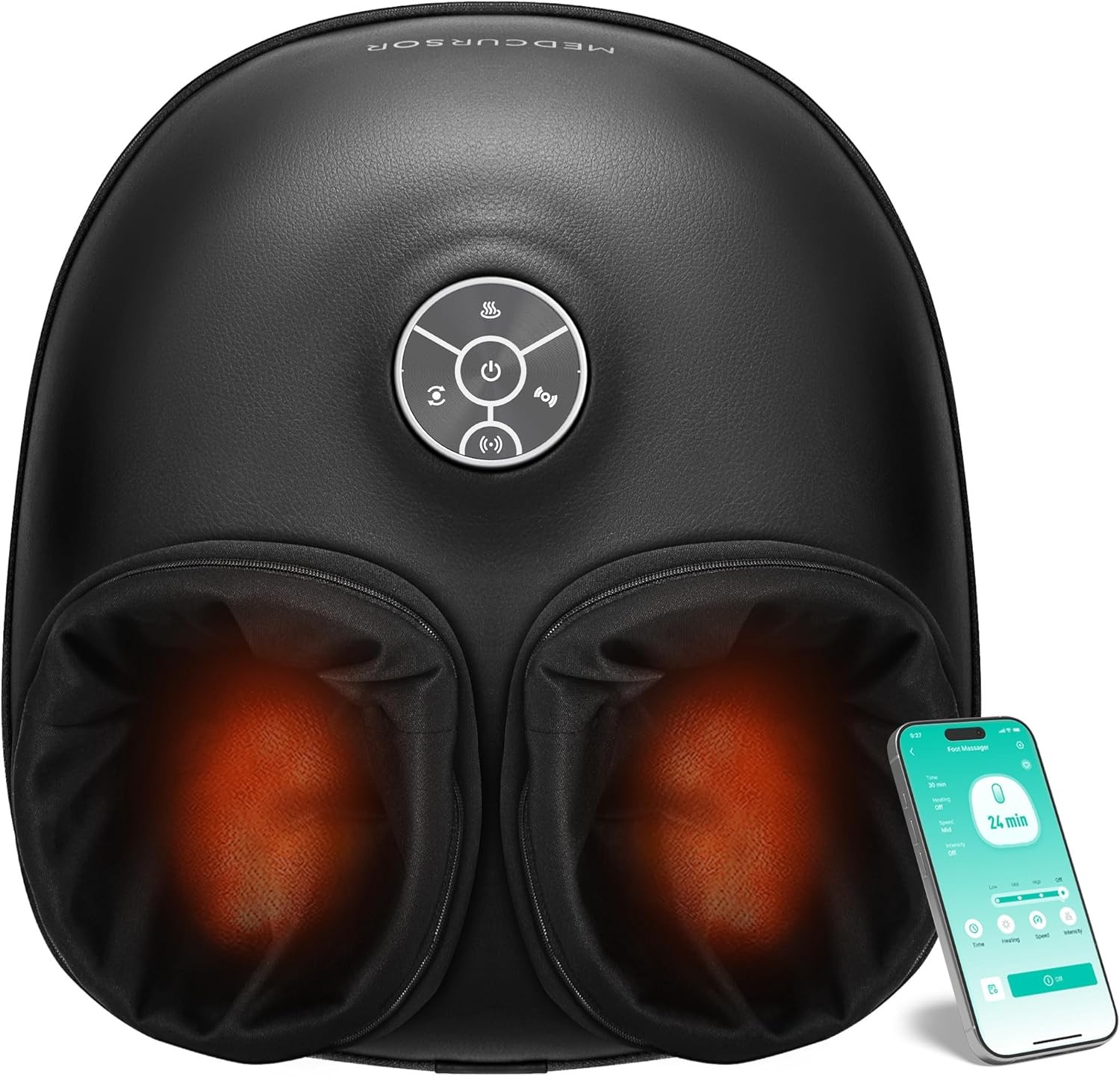 Medcursor Foot Massager with Heat - 2026 Upgraded Shiatsu Deep Kneading Machine