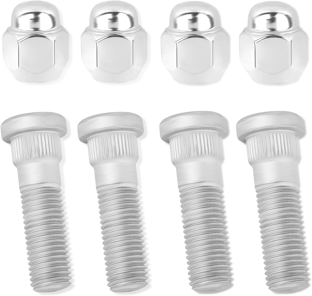 4 Set Wheel Stud Bolt Kit,M12x1.5 Wheel Bolts & Wheel Lug Nuts OEM#52950-14140,5