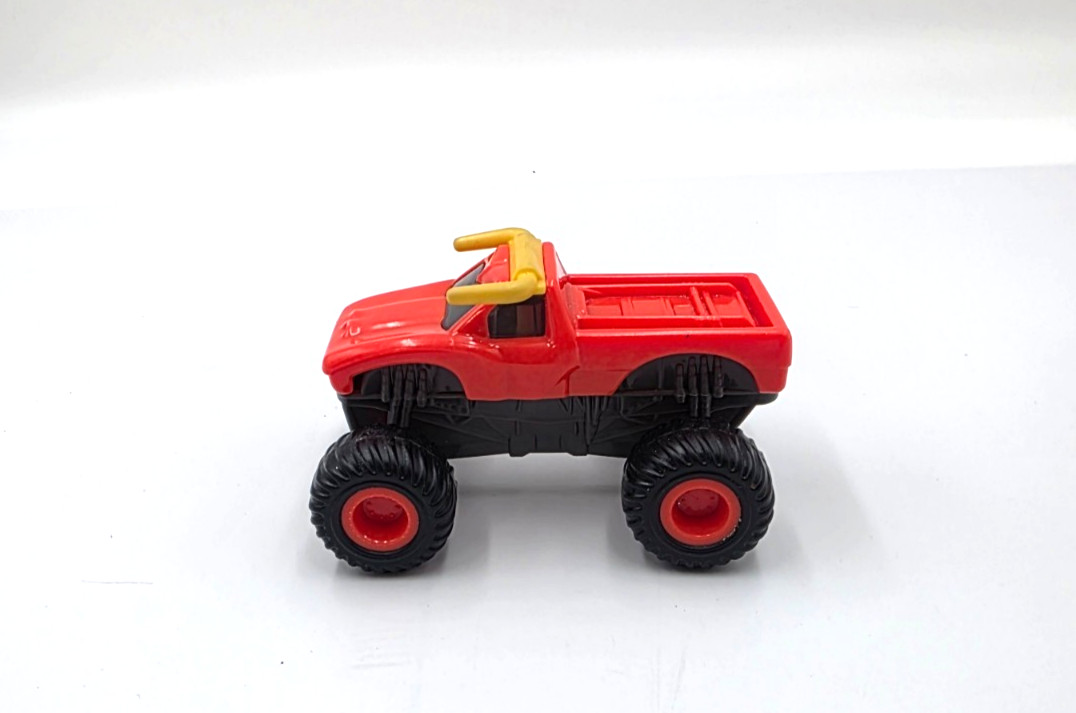 Vintage 1980s McDonald's Happy Meal Monster Truck Toy Red Pickup Kenner Hong Kon