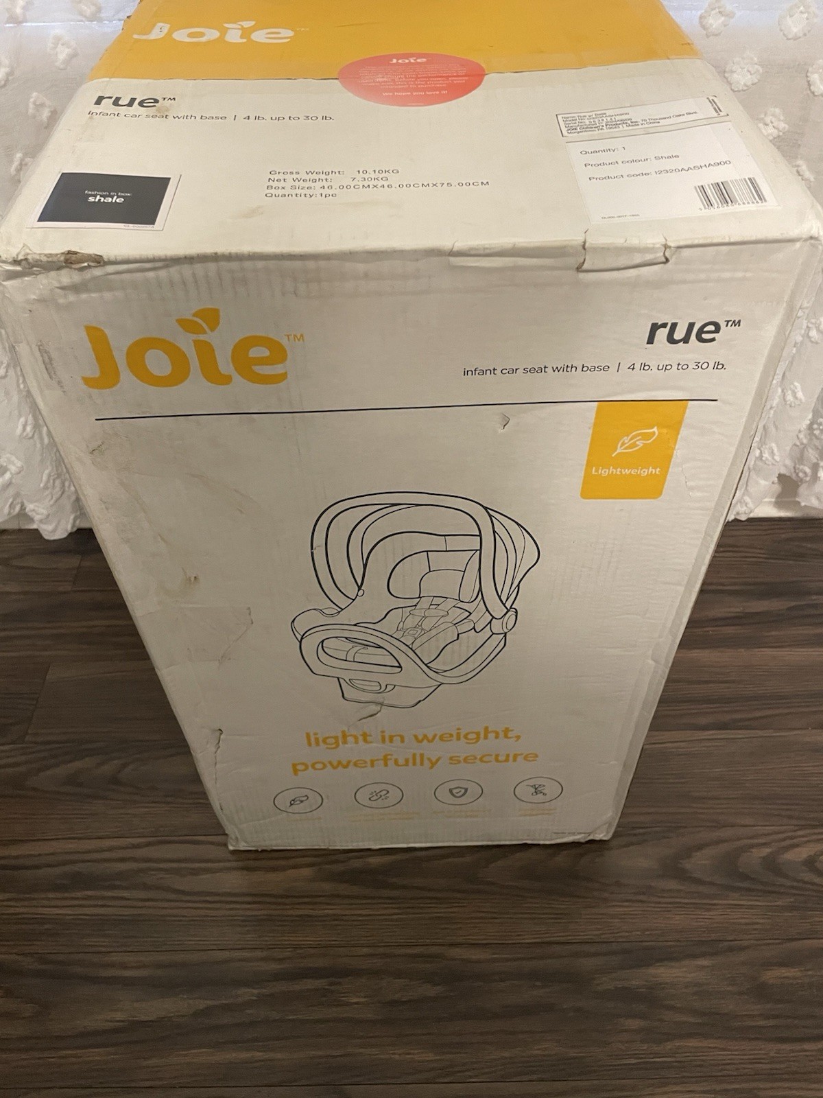 Joie Rue Infant Car Seat with Base - Shale