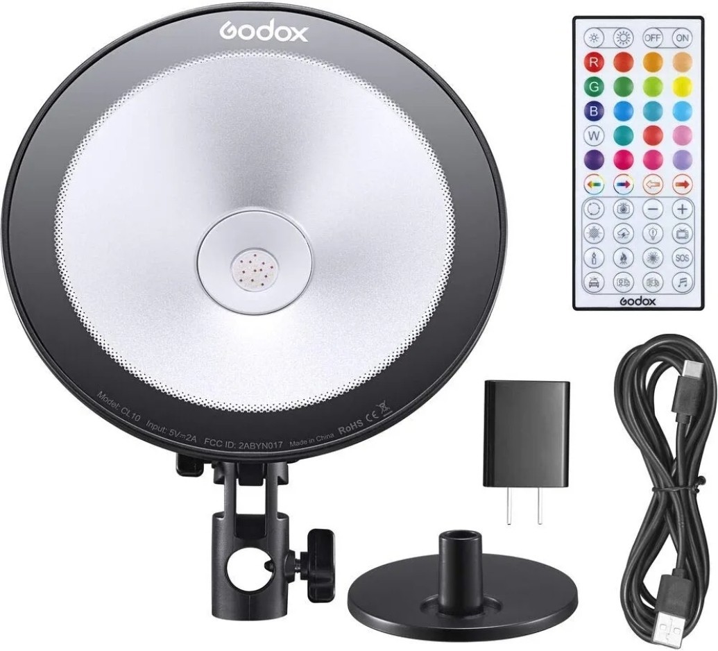 Godox CL10 RGB LED Webcasting Ambient Light Multi-Color Video Studio Fill Light