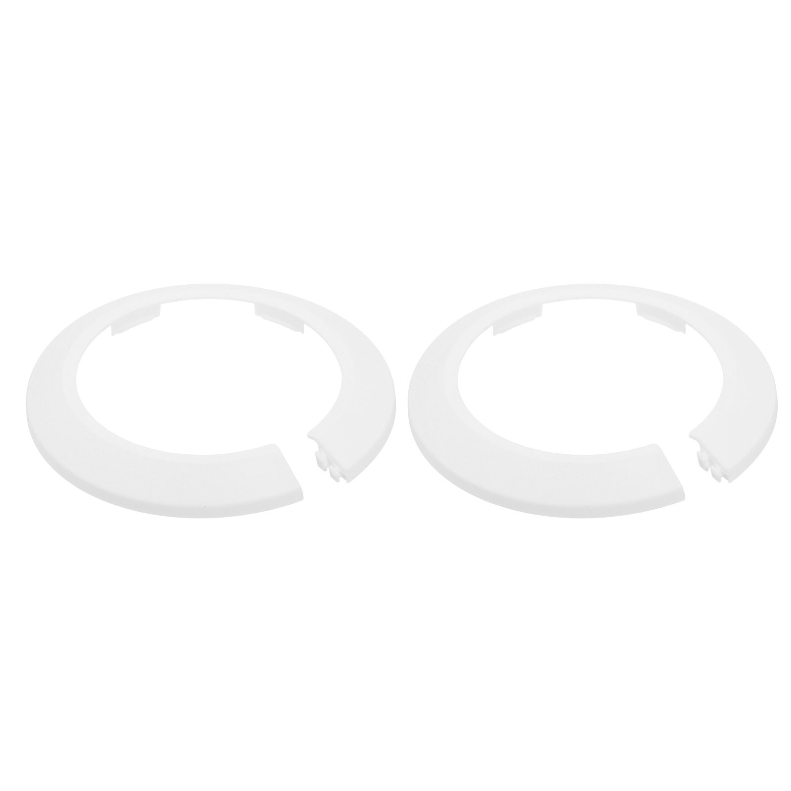 2Pcs Escutcheon Plate 90mm - Fit 3.5" Outer Diameter Pipe Flange (White)