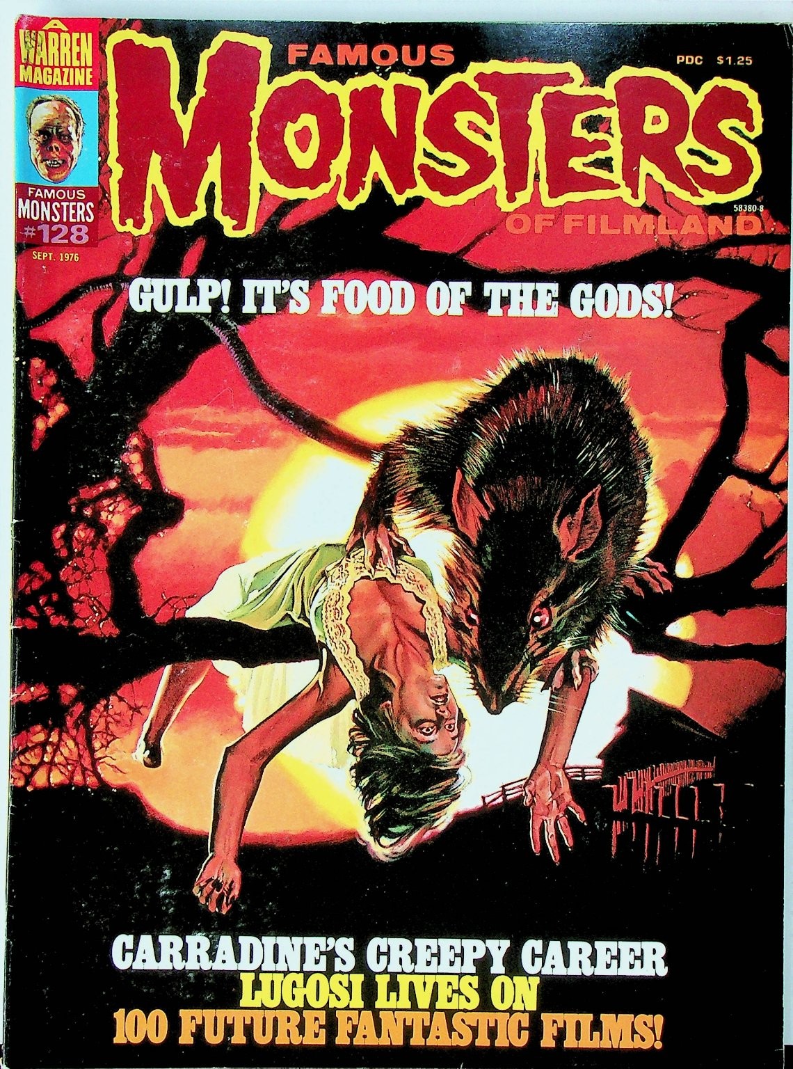 Famous Monsters of Filmland #128 Sept 1976 Warren Magazine Lugosi
