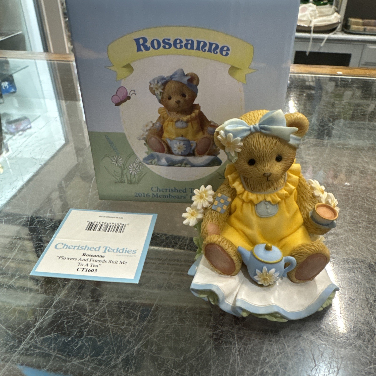 Cherished Teddies 2016 Club Exclusive Roseanne CT1603 Flowers, And Friends NIB✨