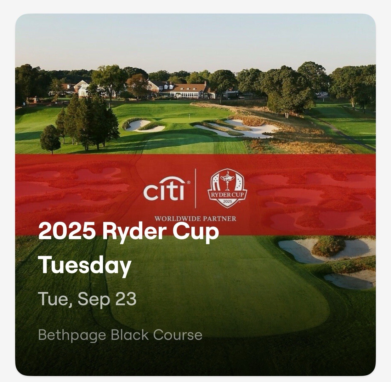 2025 Ryder Cup Parking Passes