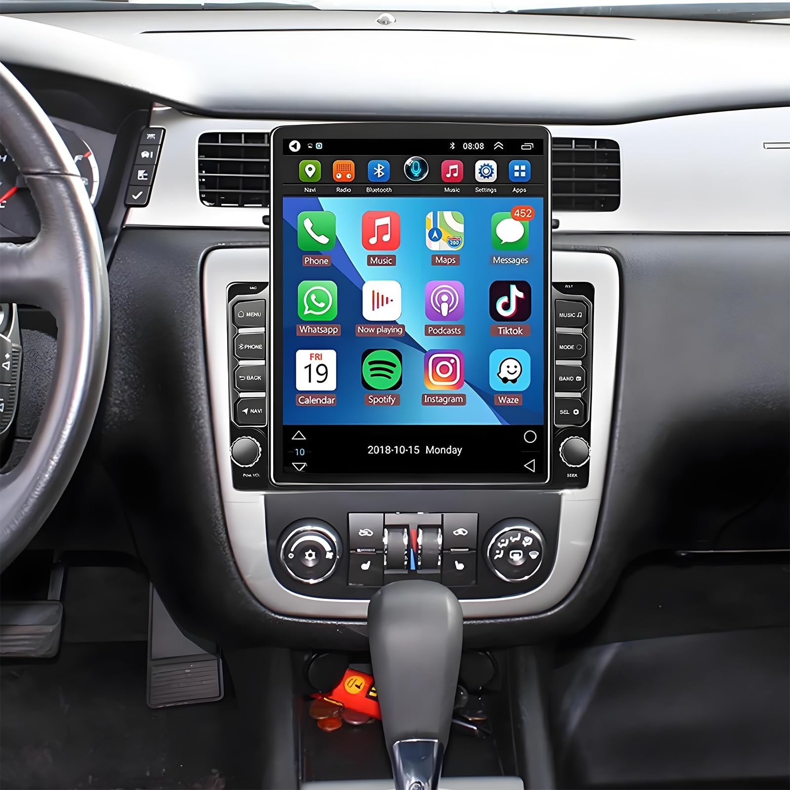 9.7 Inch Touchscreen Android 13 Car Stereo Double Din with Carplay Android Auto