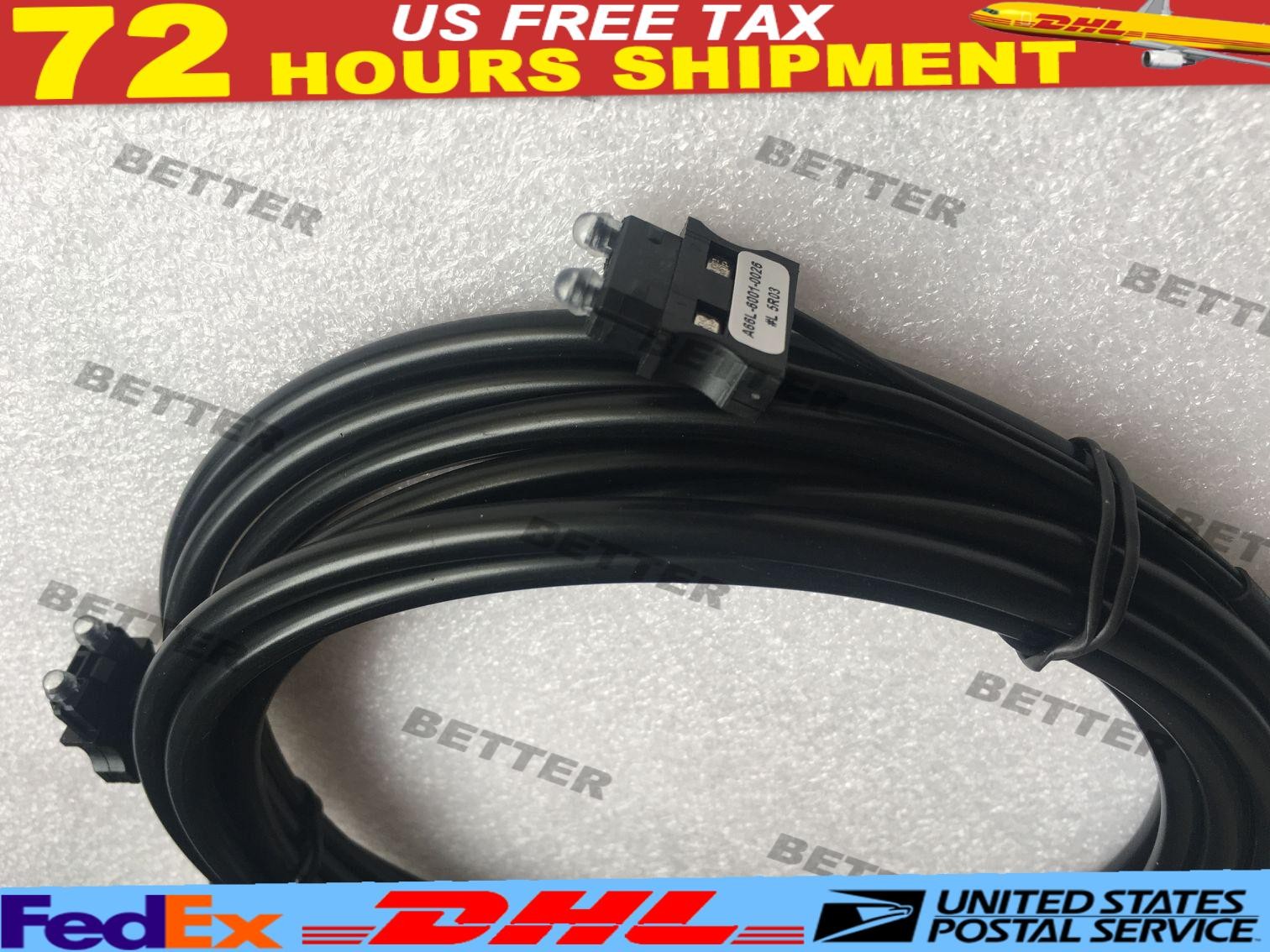 FANUC  FIBER OPTIC CABLE A66L-6001-0026#L20R03  NEW