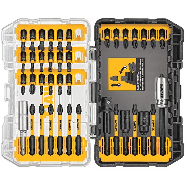 DEWALT Screwdriver Bit Set, Impact Ready, Flextorq, 40-Piece (DWA2T40IR)