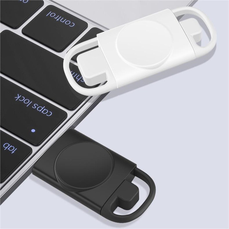 For IWatch Charger Portable USB+Type-C Dual Plug Watch Wireless Charger