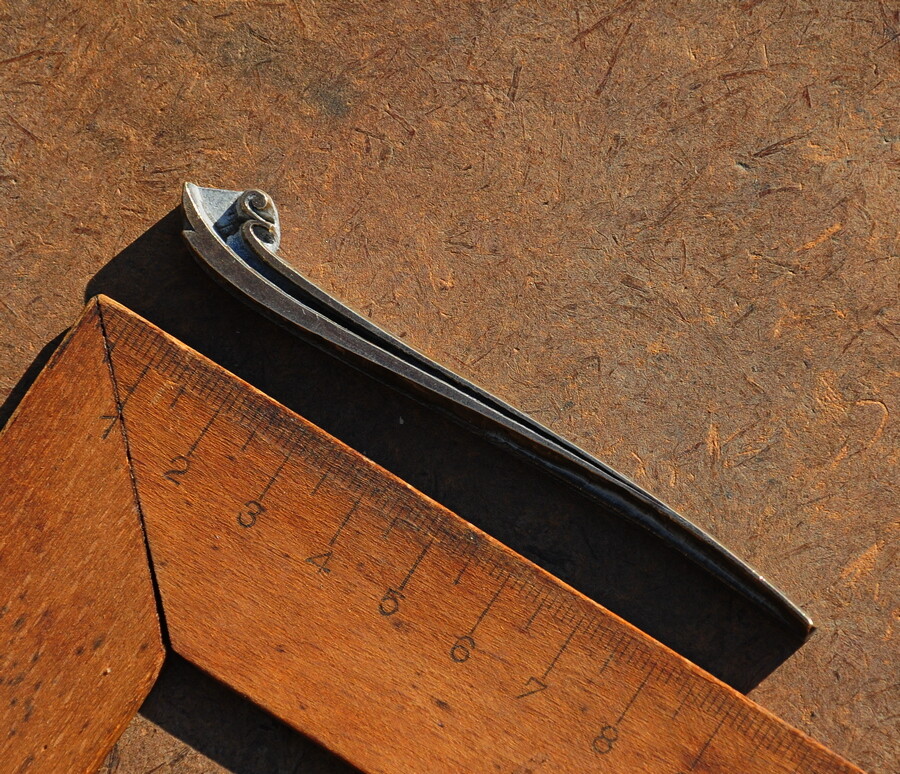 brass ornament bookbinding Art Nouveau gilding bookbinder embossing leather vtg'