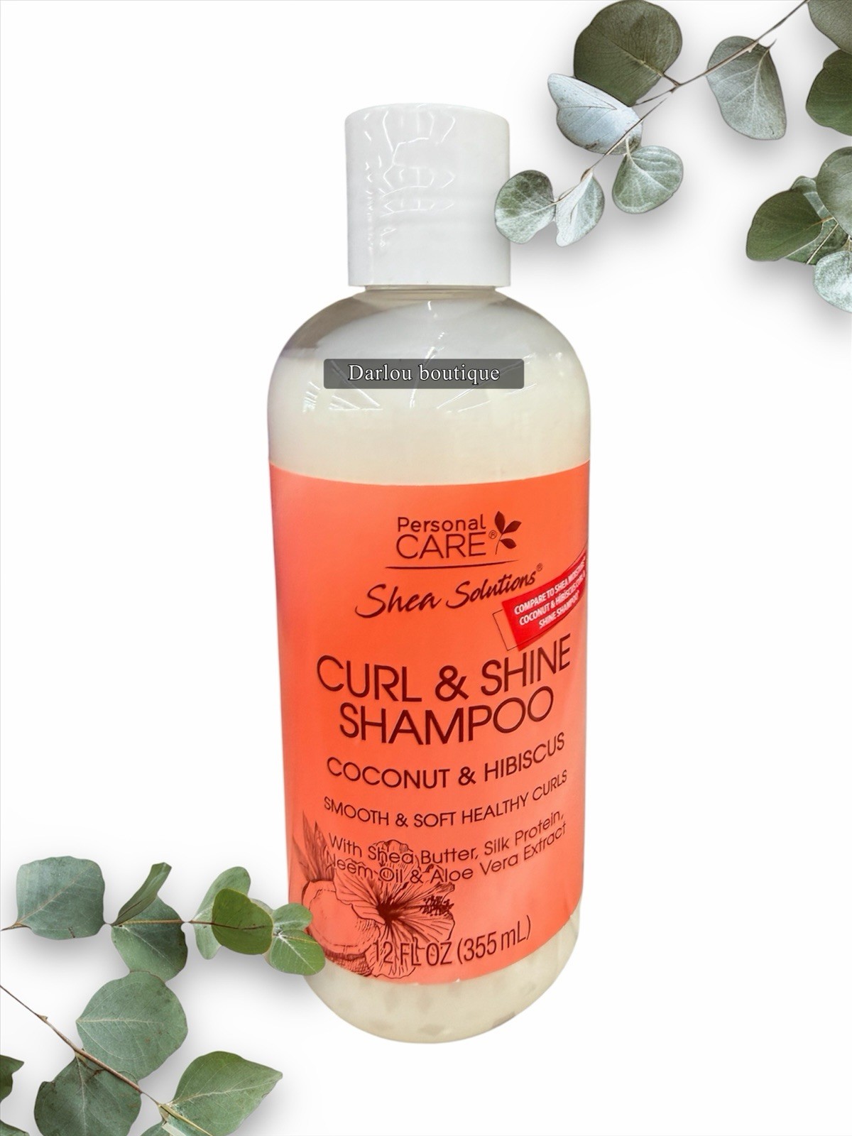 Personal Care Shea Solutions Curl & Shine Shampoo Coconut Hibiscus 12 fl oz