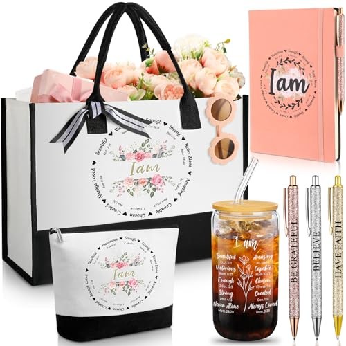 7 Pcs Christian Gifts for Women Faith Bible Inspirational Religious Vibrant