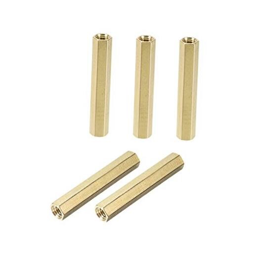  Female-Female Hex Brass PCB Motherboard Spacer Standoff for FPV Drone M6x50mm