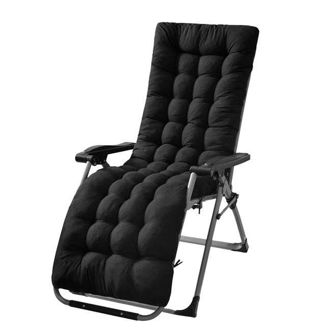 Fresh Fab Finds FFF-Plus-Black-GPCT3220 71 x 22 in. Chaise Lounger Cushion fo...