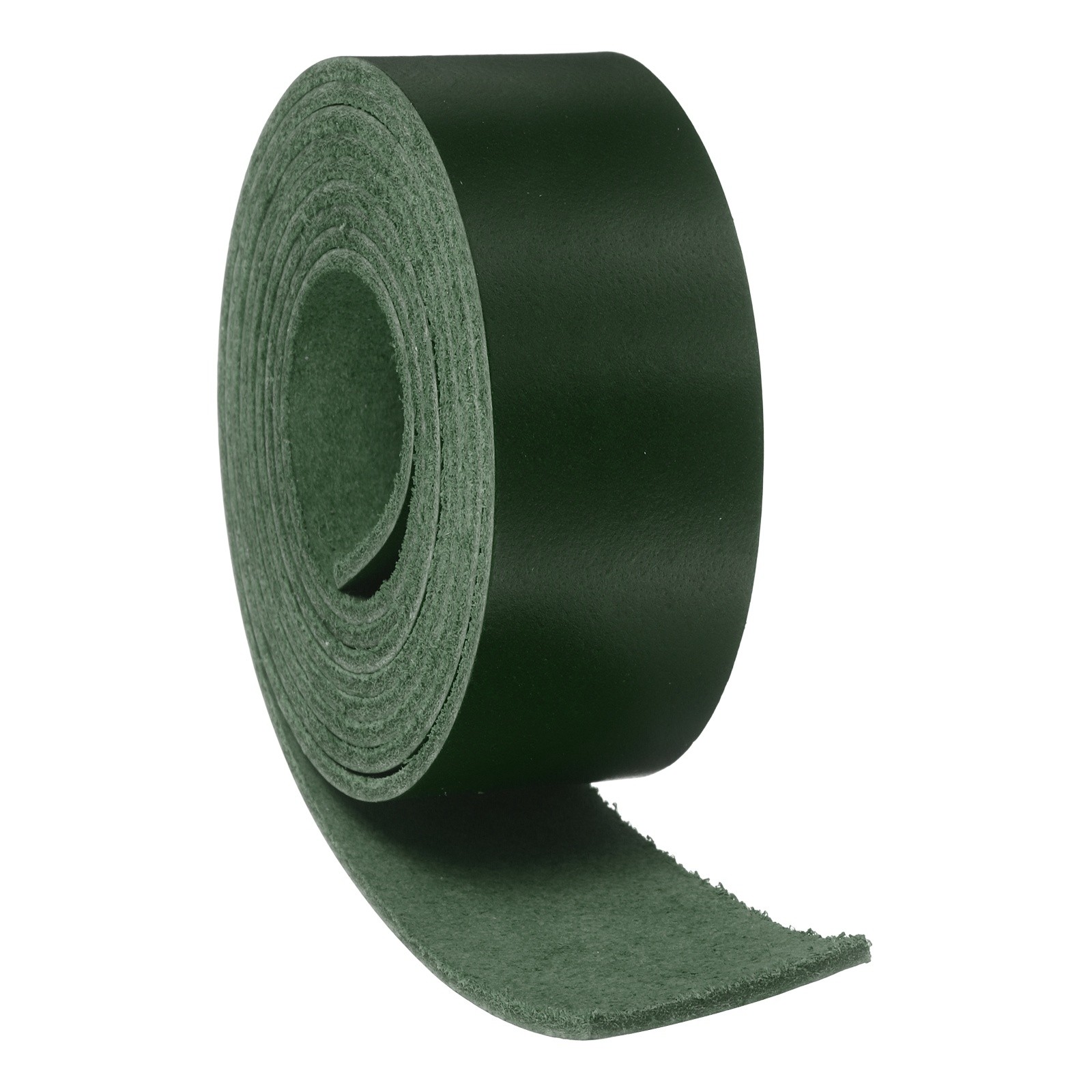 Full Grain Leather Strap, 0.8 Inches Wide x 53 Inches Long,Dark Green