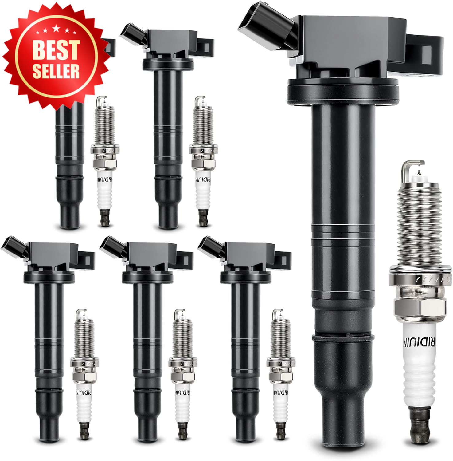 6PC UF495 Coil & 6176 Plug 4.0L V6 Tacoma Tundra 4Runner 90919-02248 US