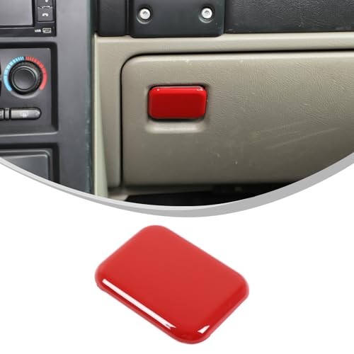  Glove Box Handle Switch Cover Trim Compatible with Hummer H2 2003-2007 Red