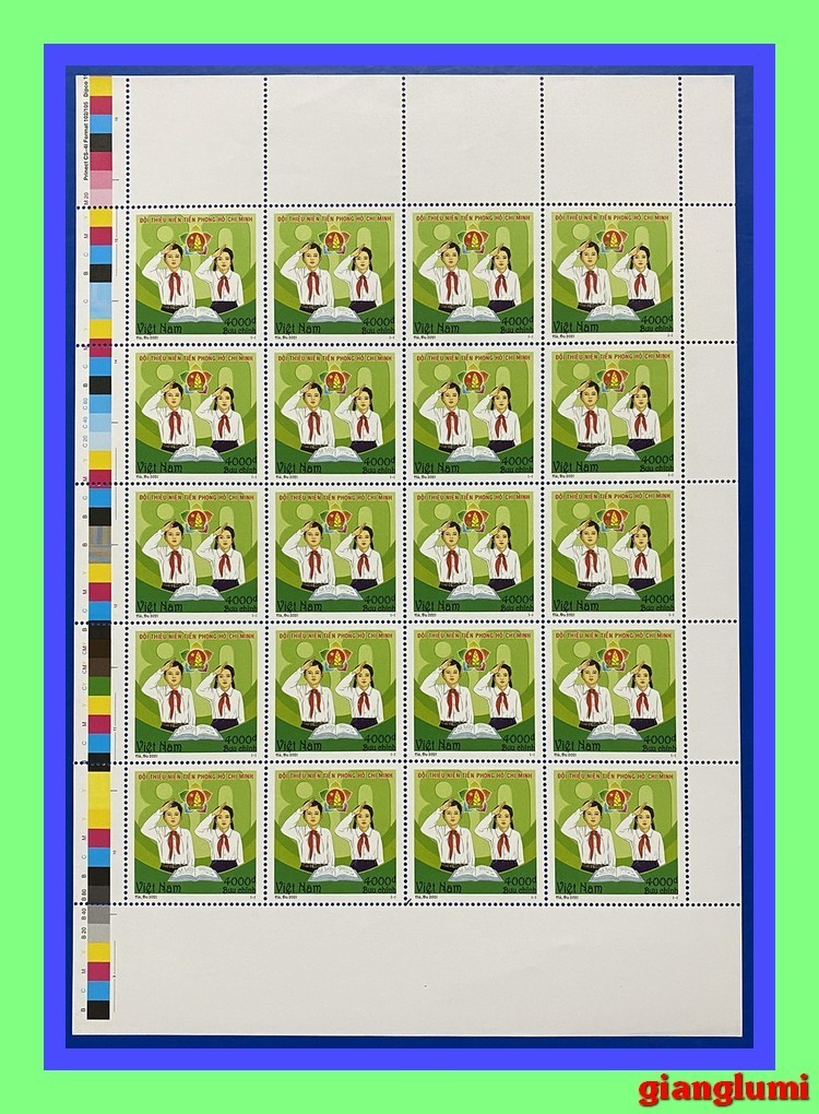 Vietnam Withdrawn stamp Ho Chi Minh Pioneer's organization 2021 Sheet 20 MNH