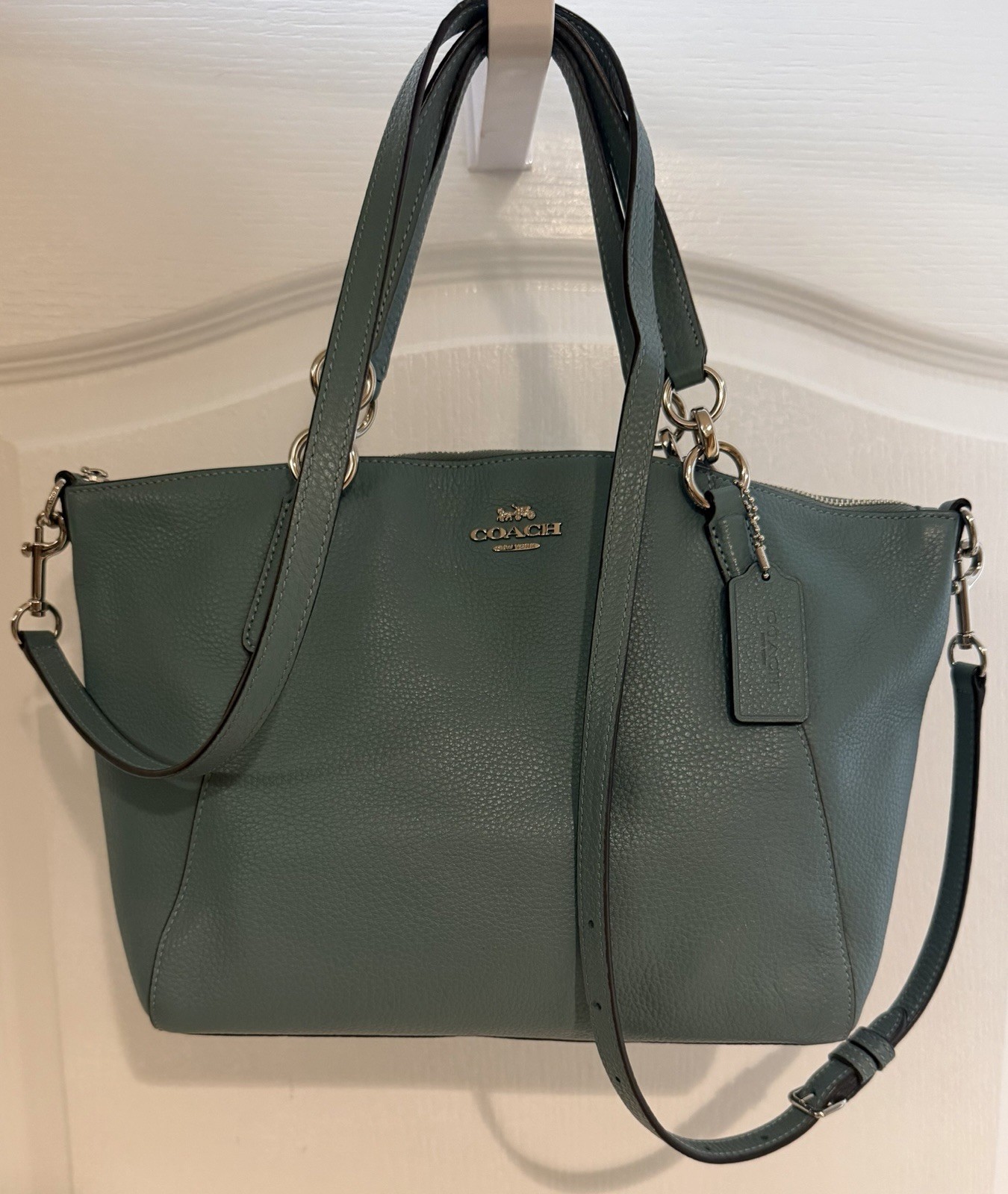 Coach F28993 Small Kelsey Blue 2 Way Satchel Crossbody Leather